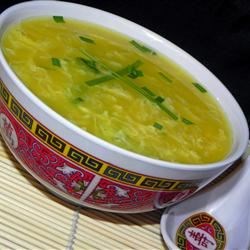 Receta 'Chi Tan T''ang (sopa de gotas de huevo)'