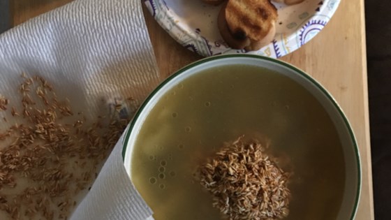 Receta china de sopa de arroz chisporroteante
