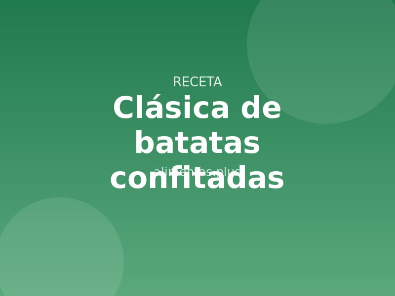 Receta clásica de batatas confitadas