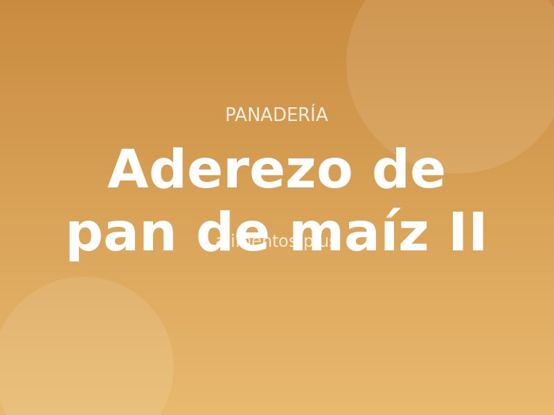 Receta de aderezo de pan de maíz II