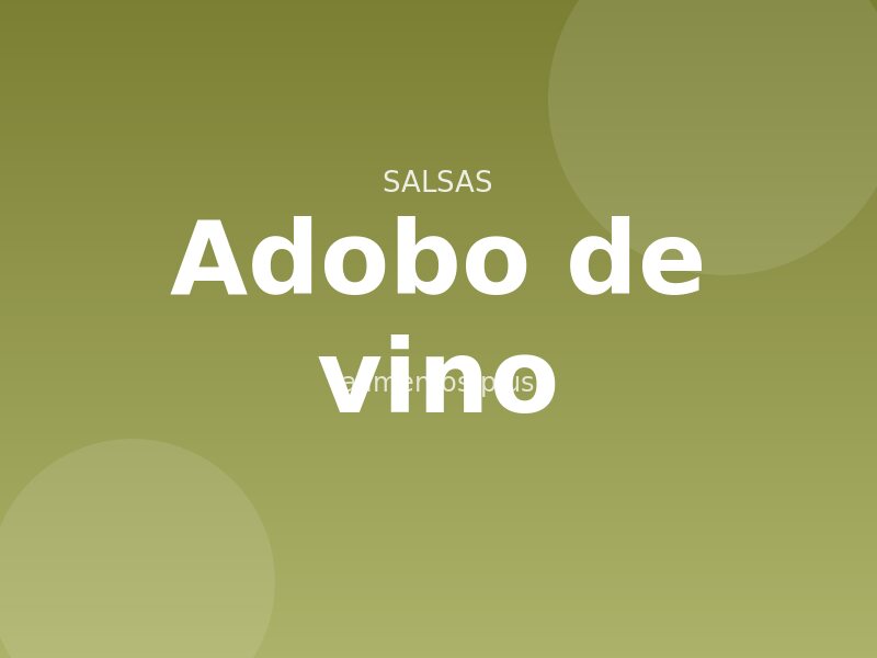 Receta de adobo de vino