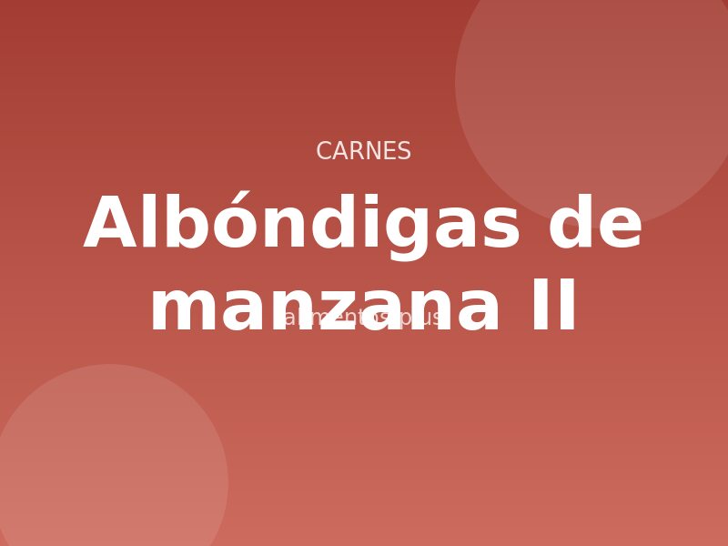 Receta de albóndigas de manzana II