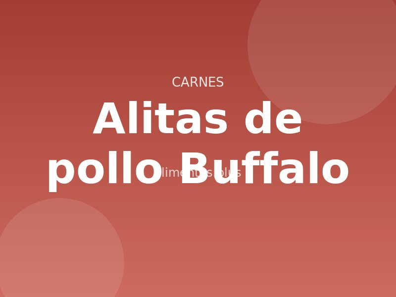Receta de alitas de pollo Buffalo