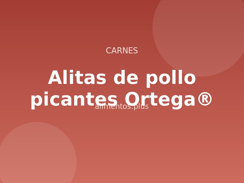 Receta de alitas de pollo picantes Ortega®
