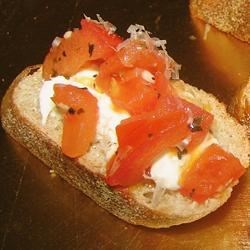 'Receta de aperitivo de Bruschetta de Carrie'