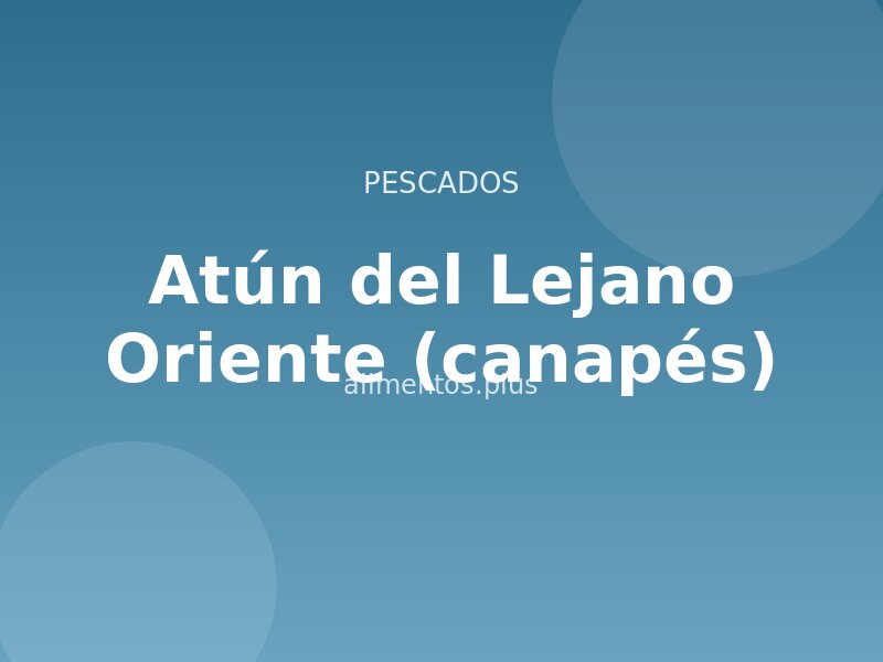 Receta de atún del Lejano Oriente (canapés)