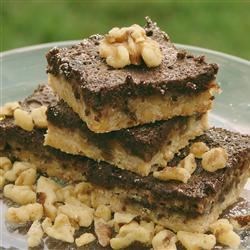 Receta de barras de chocolate con nueces