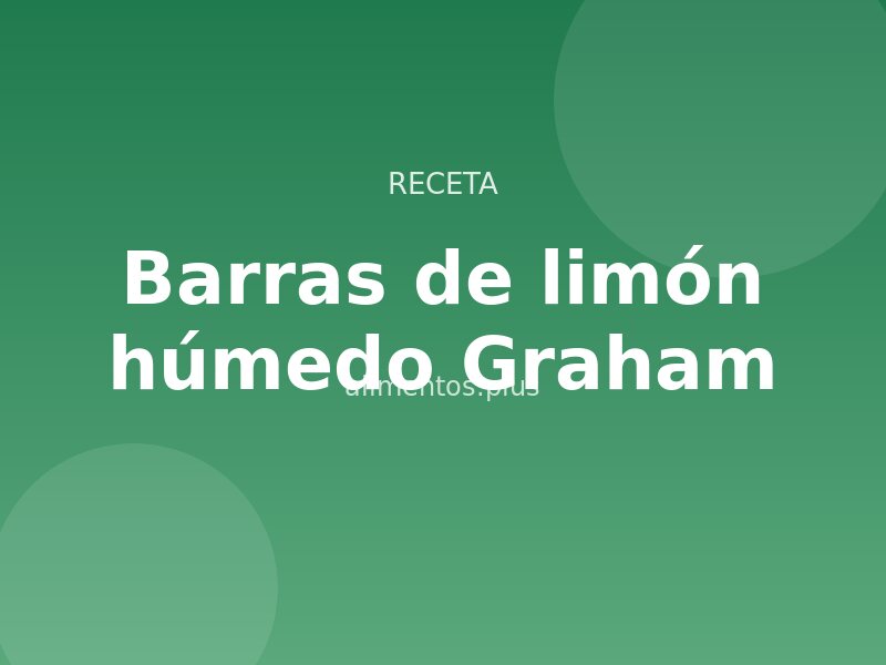 Receta de barras de limón húmedo Graham