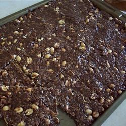 Receta de barras masticables de chocolate y maní