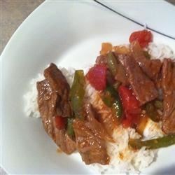 Receta de Bistec y Arroz