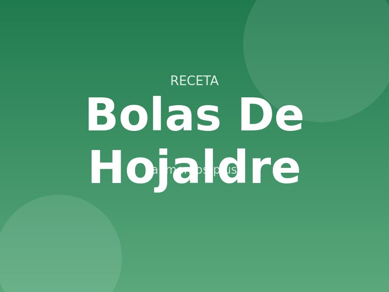 Receta de Bolas de Hojaldre