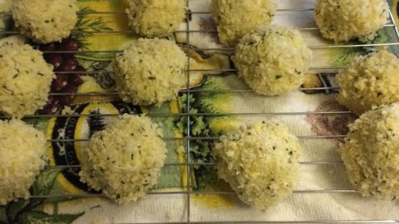 Receta de bolas de risotto de queso de cabra