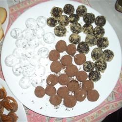 Receta de bolas de ron con chocolate y nueces