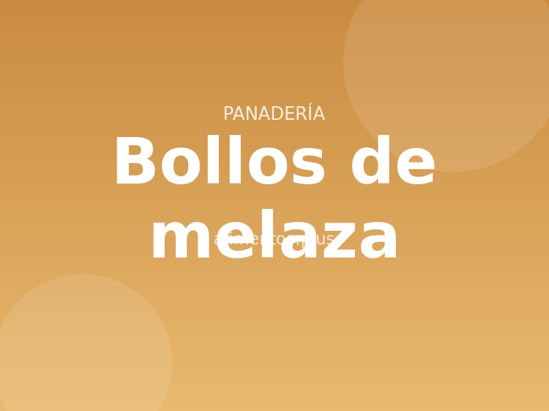 Receta de bollos de melaza