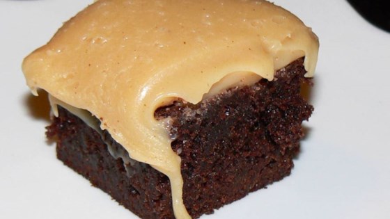 Receta de brownies con glaseado de dulce de mantequilla de maní