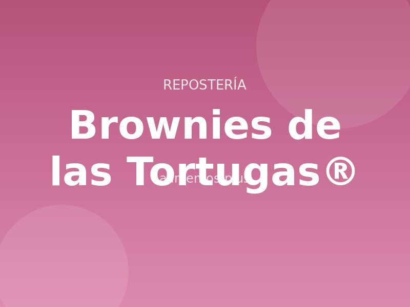 Receta de brownies de las Tortugas®
