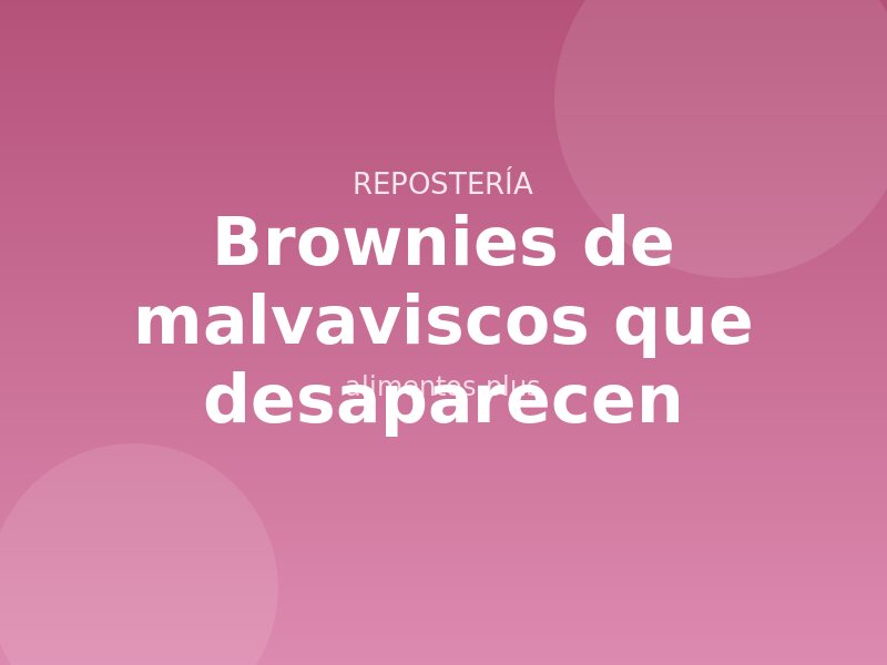 Receta de brownies de malvaviscos que desaparecen