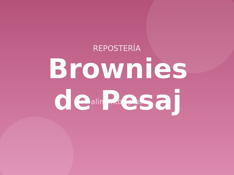 Receta de Brownies de Pesaj