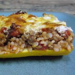 Receta De Calabacín Relleno De Queso Y Salchicha