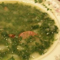 Receta de caldo verde (sopa verde portuguesa)