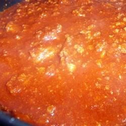 Receta de chile sin frijoles