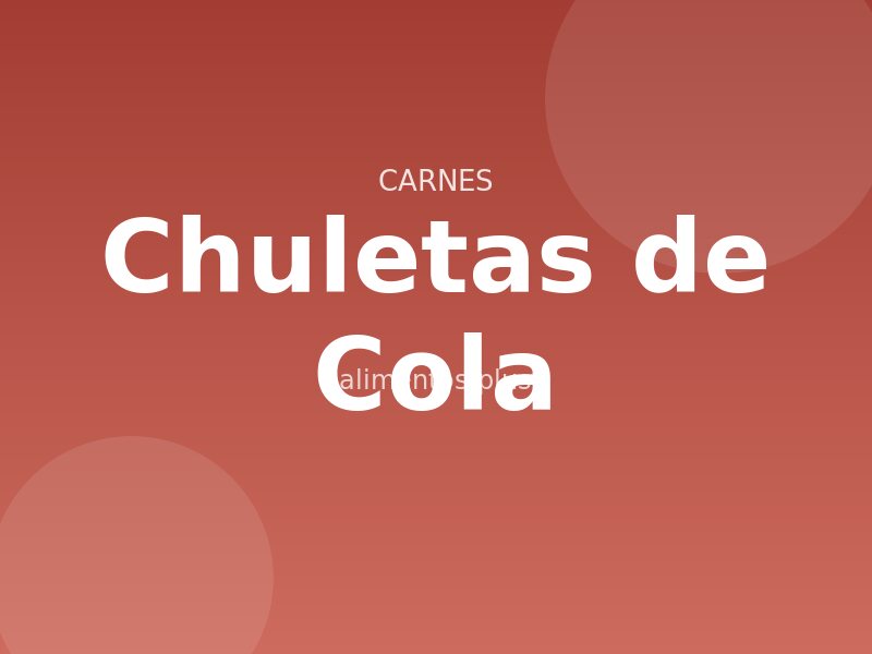 Receta de Chuletas de Cola