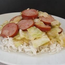 Receta de col y Kielbasa