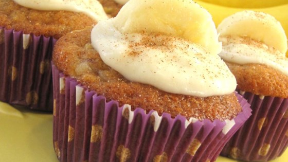 Receta de cupcakes de manzana y plátano