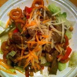 Receta de ensalada de bistec Philly