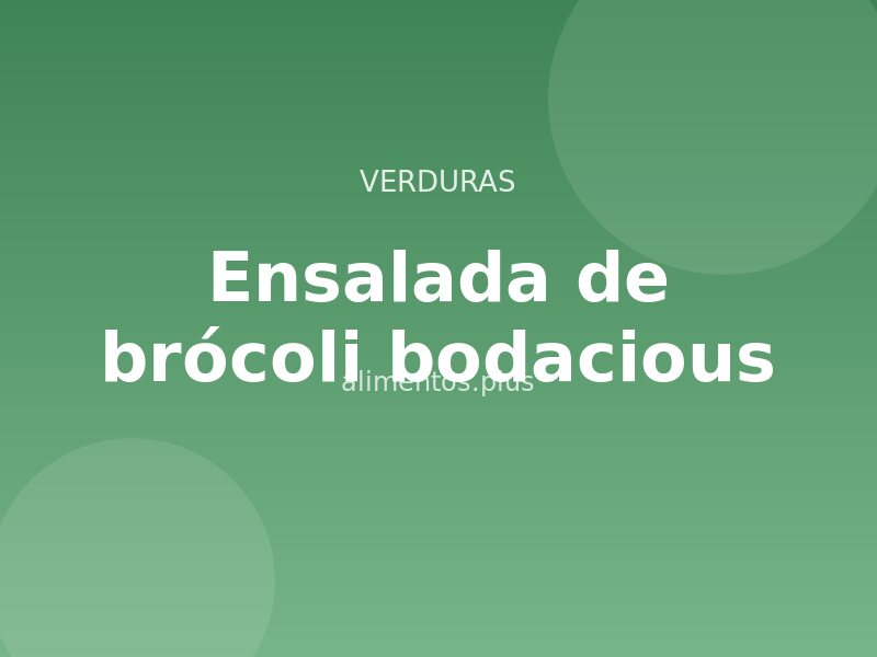 Receta de ensalada de brócoli bodacious