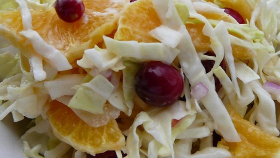 Receta de ensalada de col de arándanos