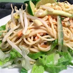 Receta de ensalada de fideos tailandeses