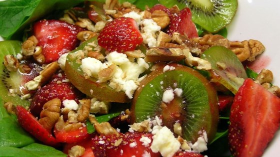 Receta de ensalada de fresas, kiwi y espinacas