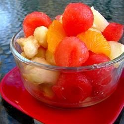 Receta de ensalada de frutas jugosas