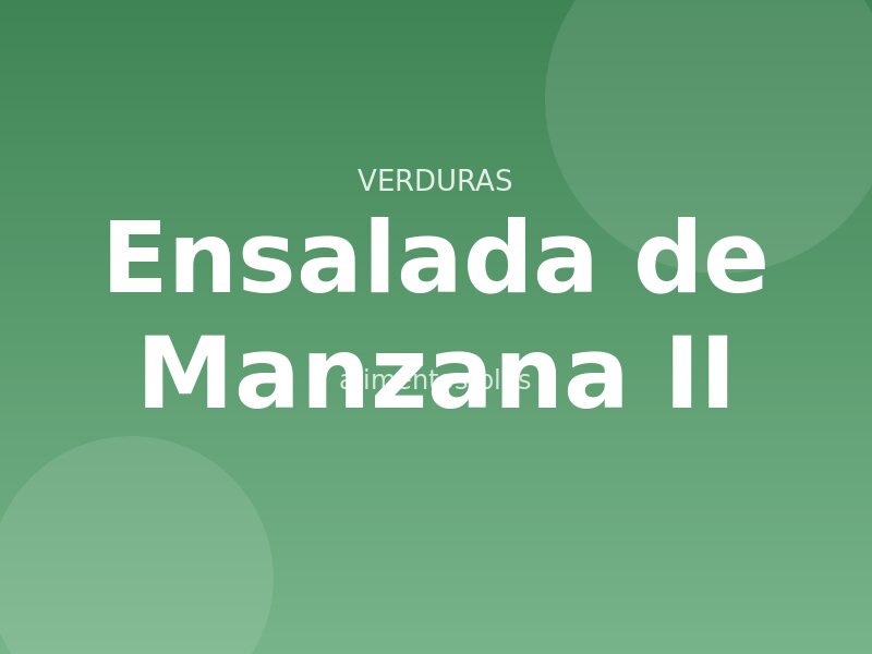 Receta de Ensalada de Manzana II