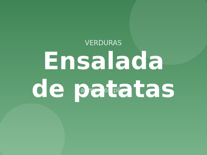 Receta de ensalada de patatas