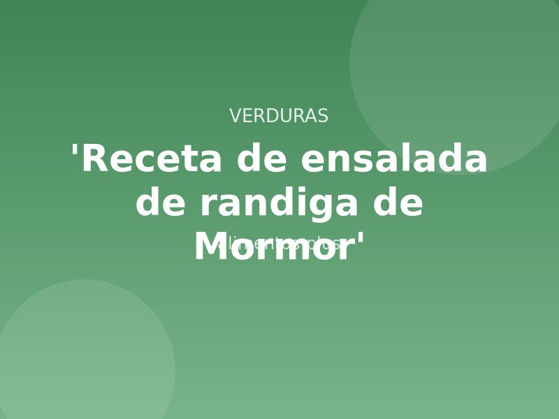 'Receta de ensalada de randiga de Mormor'