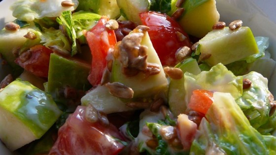 Receta de ensalada de semillas de girasol y manzana