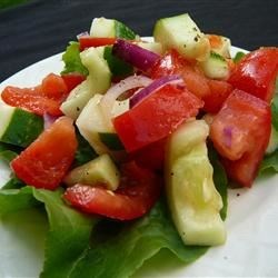 Receta de ensalada de tomate y pepino