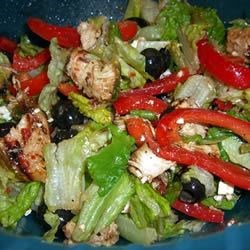 Receta de ensalada mediterránea de pollo