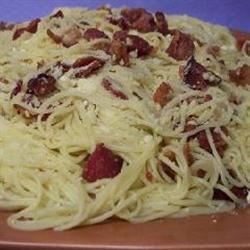 Receta de espaguetis con tocino