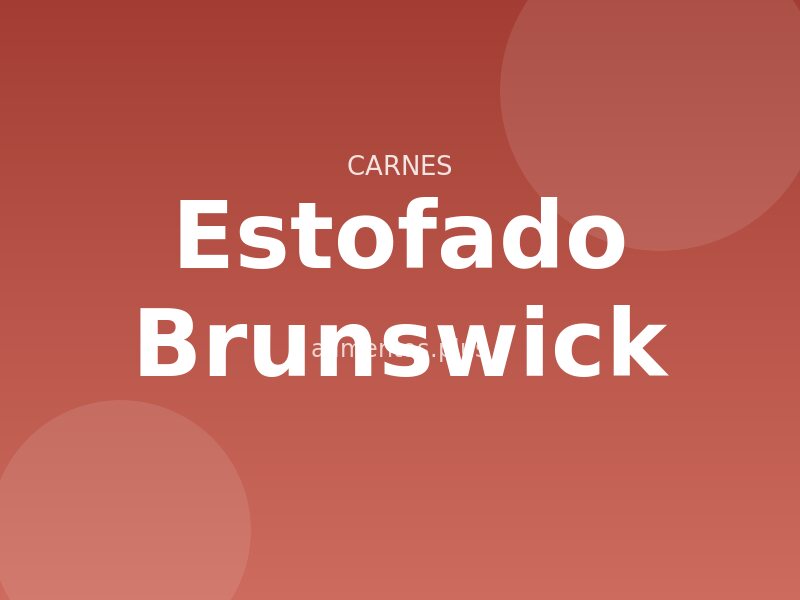 Receta de estofado Brunswick