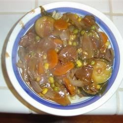 Receta de estofado de carne y vegetales asados