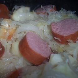 Receta de estofado de Kielbasa en olla de cocción lenta