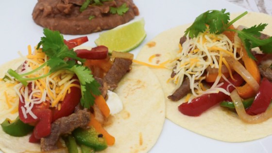 Receta de fajitas de bistec