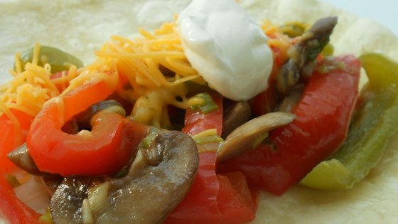 Receta de fajitas vegetarianas