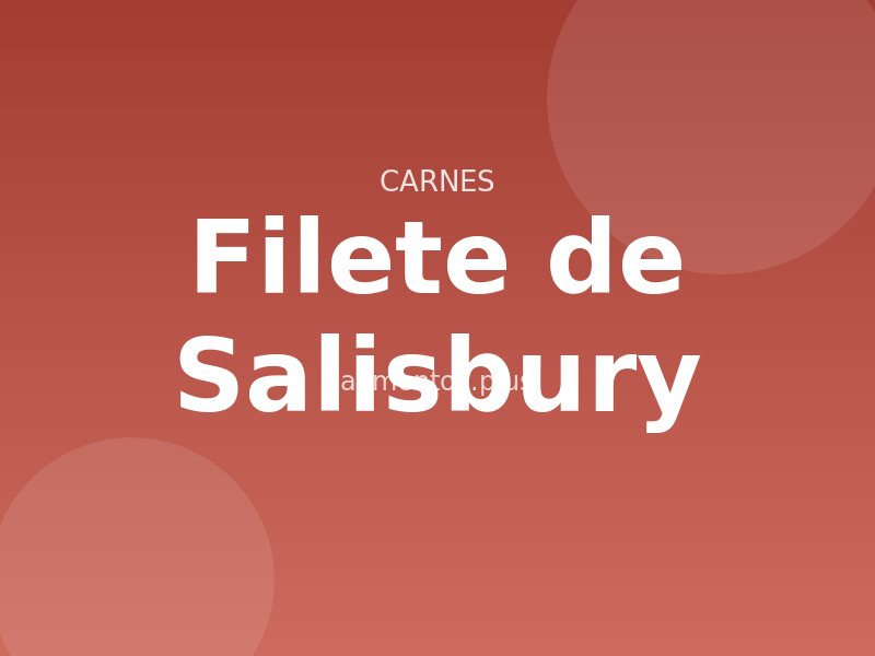 Receta de filete de Salisbury