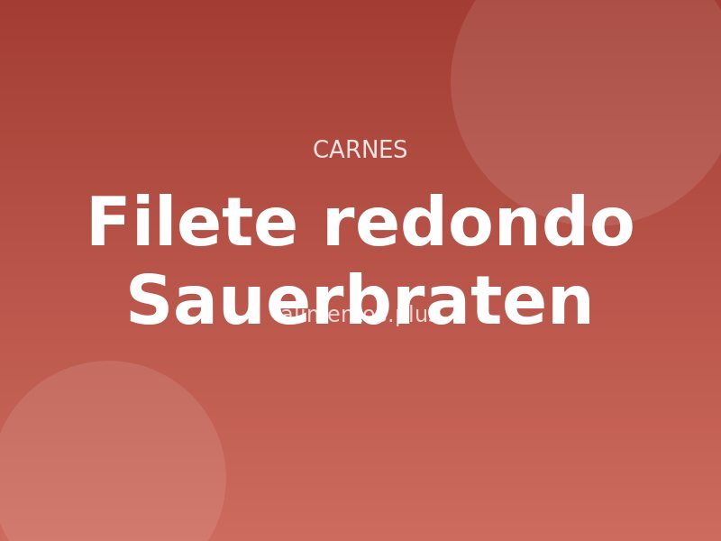 Receta de filete redondo Sauerbraten