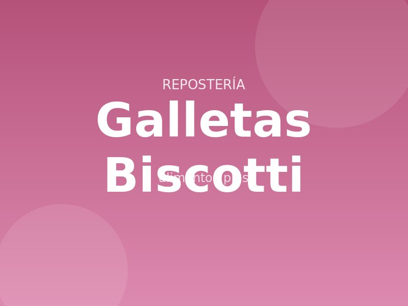 Receta de galletas Biscotti