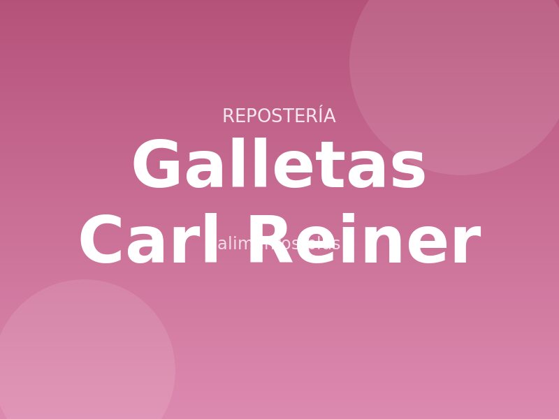 Receta de galletas Carl Reiner